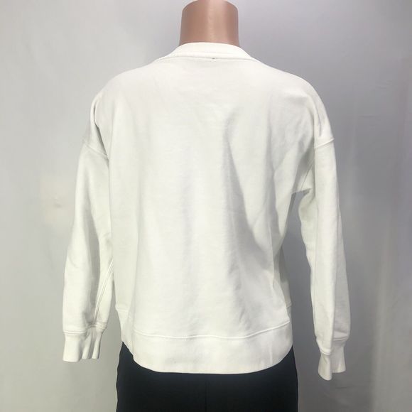 J.Crew Sweater White Knit Cotton Crew Women's XSMALL White - Picture 15 of 15